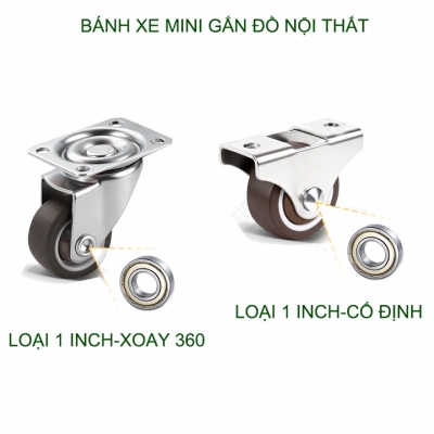 banh xe mini gan do noi that