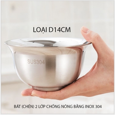 bat inox 2 lop 14cm