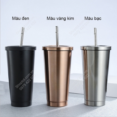 ly inox cho xe hoi 500ml
