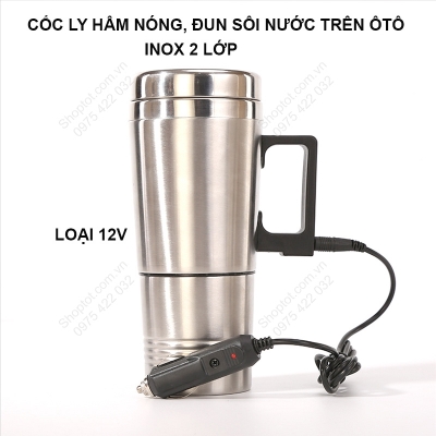 binh dun nuoc nong xe hoi