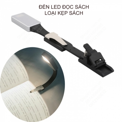 Den led doc sach kep trang sach