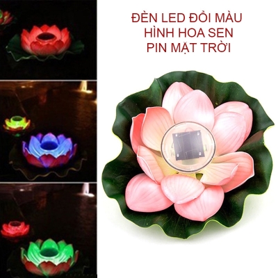 den led nang luong mat troi hinh hoa sen