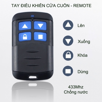 tay dieu khien remote cua cuon 433Mhz