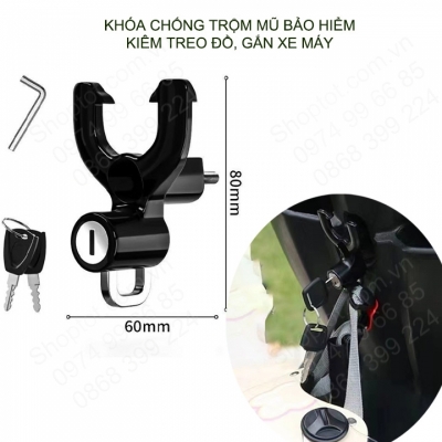 khoa chong trom mu bao hiem gan xe may