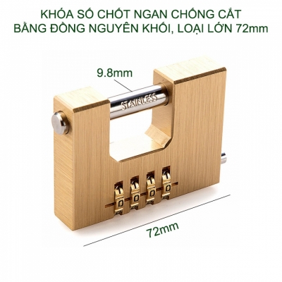 khóa cửa chốt ngang loại lớn
