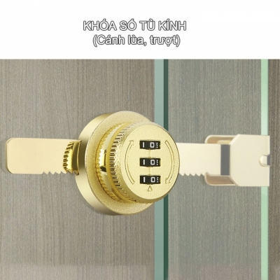 khóa số  tủ kính 2