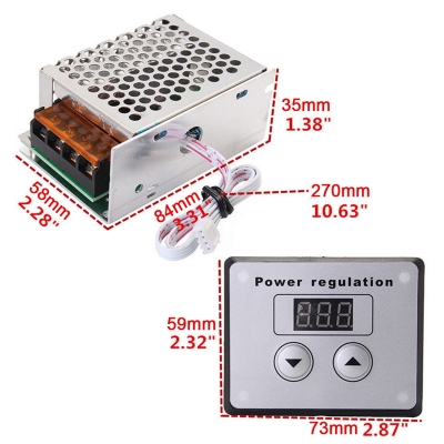 Bộ chiết áp (dimmer) điều chỉnh kỹ thuật số 4000W-220V cho quạt sưởi, ánh sáng, động cơ