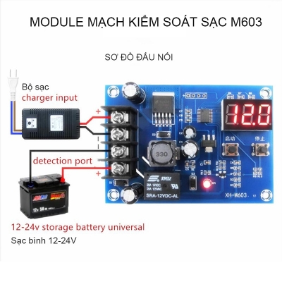 module mach sac binh ac quy M603