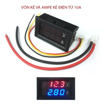 dong ho von ke va ampe ke DC4.5-100V10A