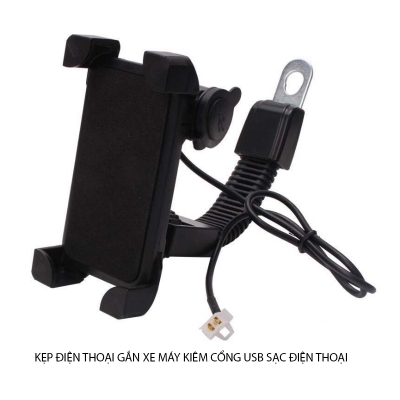 kep dien thoai xe may kiem sac pin