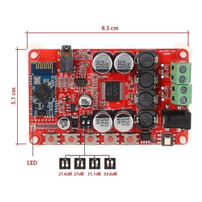 khuech dai am thanh bluetooth TDA7492P