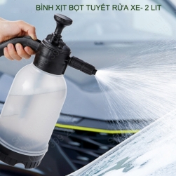 Bình xịt bọt tuyết chuyên rửa xe, kính hoặc tưới cây đa năng, loại 2 lít, bằng nhựa PP-PE