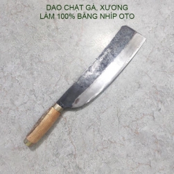 Dao chặt gà, xương đa năng bằng 100% thép từ nhíp ô tô DCX.P01