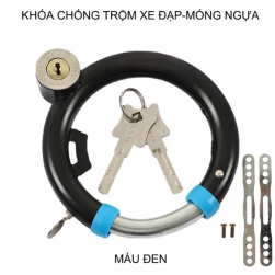 Khóa chống trộm xe đạp, loại hình móng ngựa, kèm 2 chìa khóa