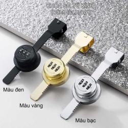 Khóa số tủ kính trượt-lùa, bằng hợp kim, có thể thay đổi mã số