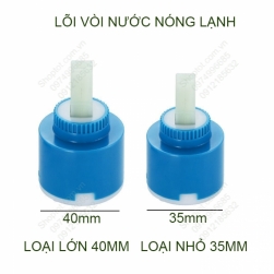 Lõi vòi nước nóng lạnh, dùng cho vòi chậu rửa lavabo, vòi chậu rửa bát, vòi sen tắm, loại 35mm hoặc 40mm tùy chọn