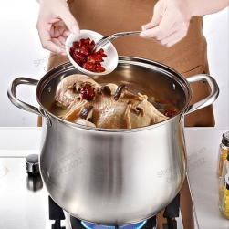 Nồi inox 304 sâu lòng NSLI304, chuyên luộc gà, nấu cháo, nấu canh loại D28cm