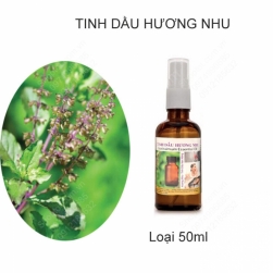 Tinh dầu Hương nhu 100% nguyên chất, lọ 50ml