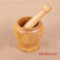 Bộ cối chày bằng gỗ tự nhiên, đường kính D95 mm