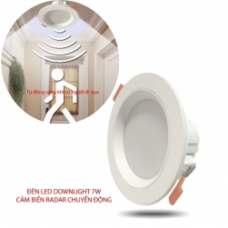 Đèn LED downlight 7W kèm cảm biến chuyển động vi sóng Radar YX9237