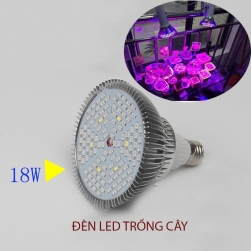 Bóng đèn led trồng cây trong nhà 18W đui xoáy E27 tản nhiệt nhôm