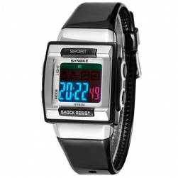 Đồng hồ thể thao trẻ em mặt vuông Synoke 66188