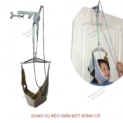 Dụng cụ kéo giãn đốt sống cổ hỗ trợ điều trị thoái hóa đốt sống cổ, loại gắn cửa DKDC.GC02