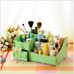 Kệ để đồ trang điểm loại nhỏ 01 ngăn kéo tự lắp ghép DIY bằng gỗ ép