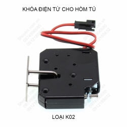 Khóa điện từ thông minh cho hòm, tủ, hộp, các máy bán hàng tự động K02