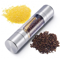 Lọ đựng và xay hạt tiêu đa năng 2 đầu (2in1) inox 304
