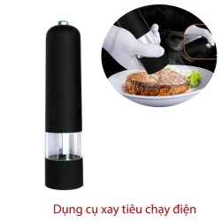 Lọ xay tiêu chạy Pin đa năng vỏ nhựa ABS cao cấp