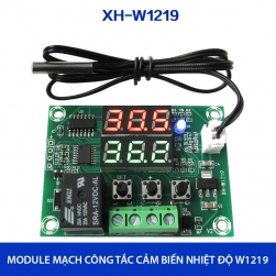 Module mạch công tắc cảm biến nhiệt độ ST-W1219 với 2 màn hình, đầu cảm biến rời có thể ngâm trong nước