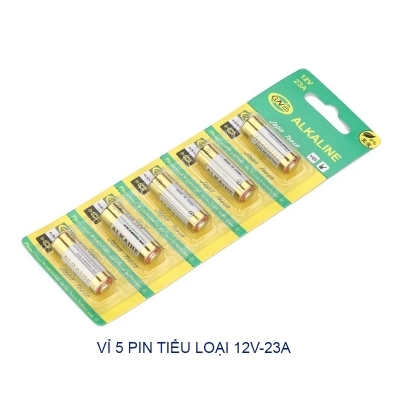 Bộ 5 viên Pin tiểu 12V23A cho điều khiển cửa cuốn, điều khiển từ xa khác (remote)